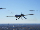 Множество украинских дронов кружат в небе над Энергодаром
