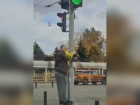 На видео сняли, как парень надругался над светофором в Запорожье