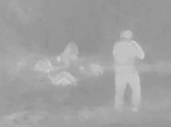 Сдача в плен группы боевиков ВСУ попала на видео у запорожского села Щербаки 