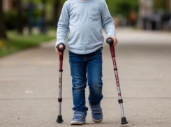 7-летнему ребенку-инвалиду выдали костыли для взрослых в запорожском Соцфонде