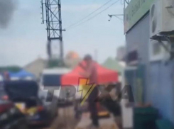 Момент удара по военной цели сняли на видео жители города Запорожье