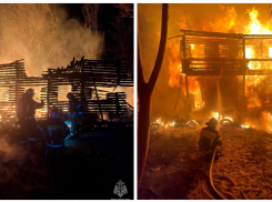 Пожарные потушили крупное возгорание в Бердянске