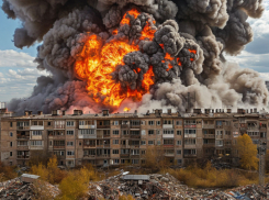 Здание кафе вспыхнуло в результате атаки ВСУ по Каменке-Днепровской