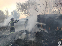 Частный дом и гараж сгорели в Бердянске