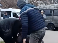 Группа одетых по гражданке мужчин выскочила из микроавтобуса и накинулась на прохожего в Запорожье