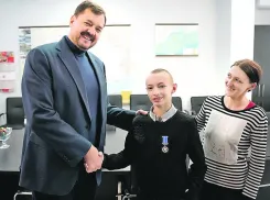 Запорожские школьники получили медали «За проявленное мужество»