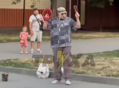 Шамана сняли на видео в Запорожье