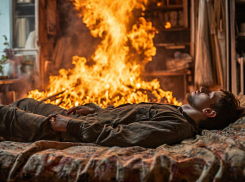 Информацию о гибели мужчины при пожаре проверяют в Запорожской области