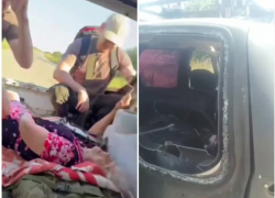 Рогозин показал видео эвакуации в госпиталь электрика и медсестры после ударов ВСУ в Токмакском районе