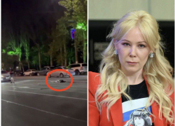 Мизулина показала кадры с места ДТП сразу после того, как Mercedes-Benz сбил Лизу в Мелитополе