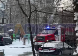 Мелитопольцы показали видео с места пожара в многоэтажке на улице Ярослава Мудрого