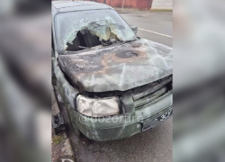 Партизаны сожгли машину боевиков киевского режима в Запорожье