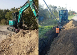В Великой Белозёрке уложено более 5 км труб нового водовода