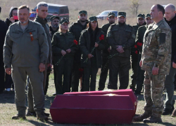 Останки советских солдат торжественно перезахоронили на линии «Вотан» в Мелитополе