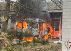 Карета скорой помощи вспыхнула в запорожском селе