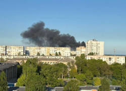 Масштабный пожар напугал жителей Бердянска