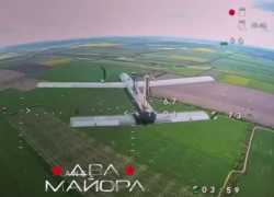 ВС РФ наглядно показали, как сбивают украинские дроны на трассе «Новороссия» в Запорожской области