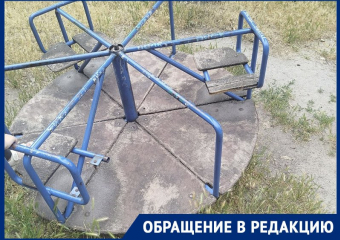 «Изредка косят траву»: жительница Мелитополя показала запущенную детскую площадку 