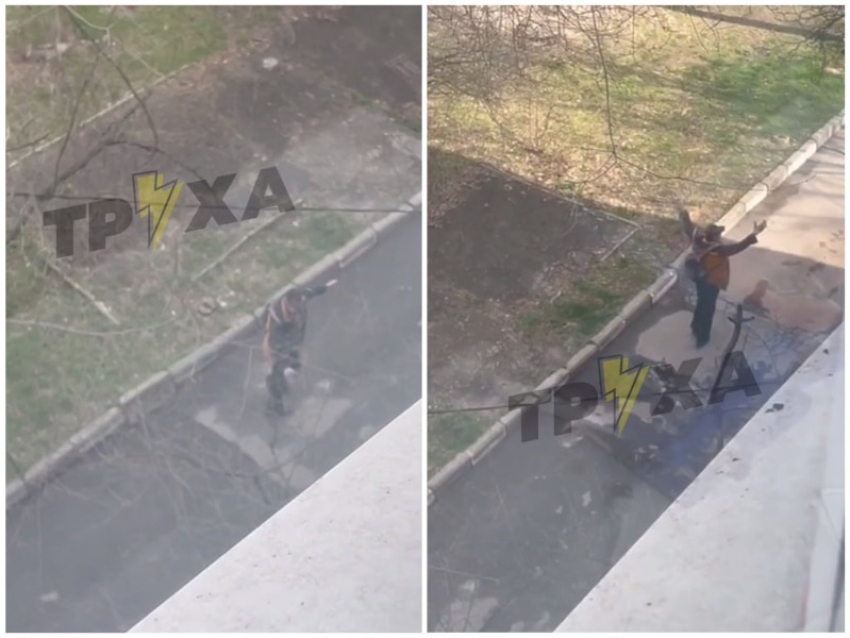 Запорожец исполнил утреннюю серенаду о любви к миру и попал на видео