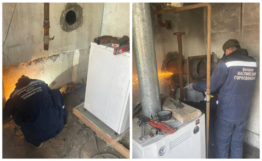 Бригада из Дагестана модернизировала котельную в михайловской спортшколе