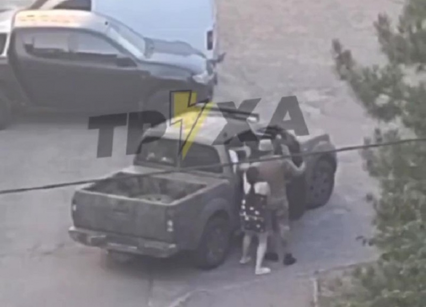 Военкомы в Запорожье скрутили мужчину во время прогулки с собакой