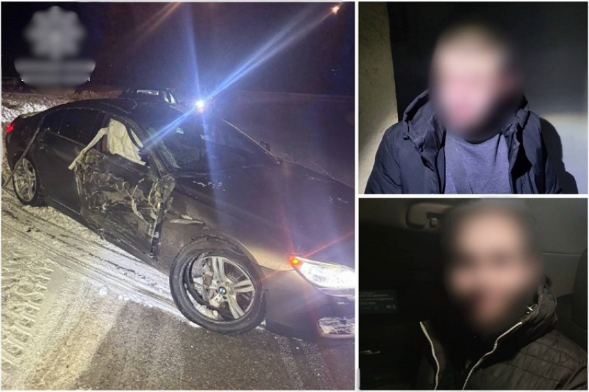 Запорожцы угнали BMW и разбили в ДТП на трассе