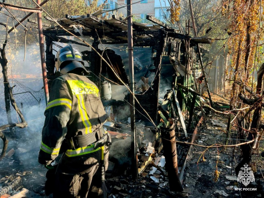 Спасатели назвали причину пожара в трех постройках в Мелитополе