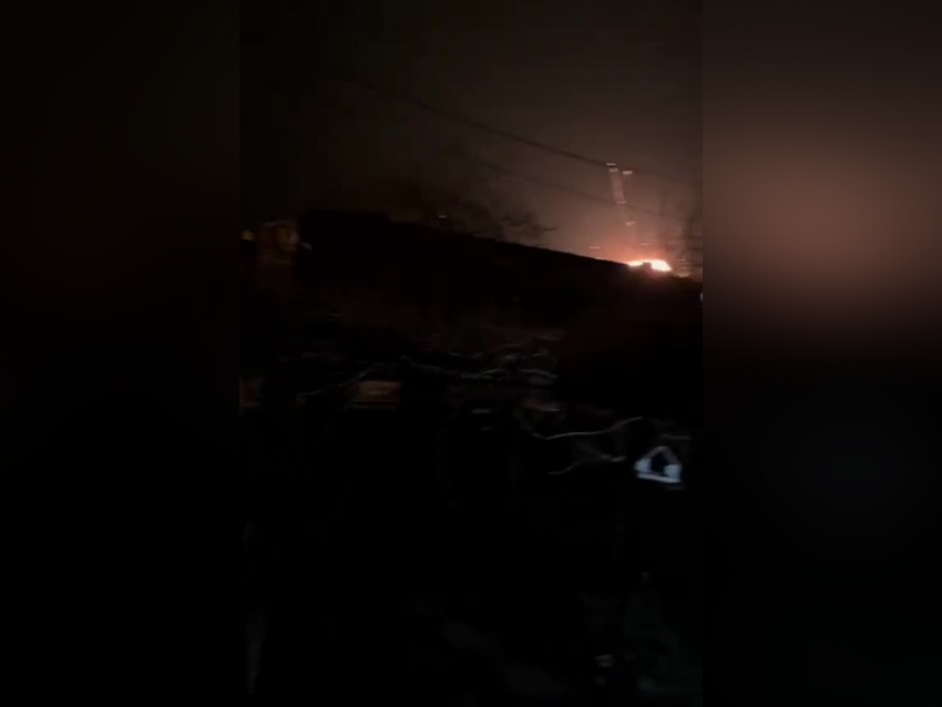 Российские дроны поразили тяговую подстанцию в Вольнянске