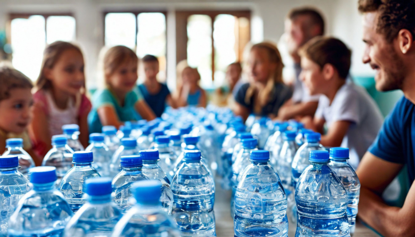 Запорожская область получила бутилированную воду из Крыма