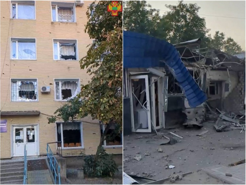 Опубликованы кадры последствий удара ВСУ по больничному городку в Каменке-Днепровской