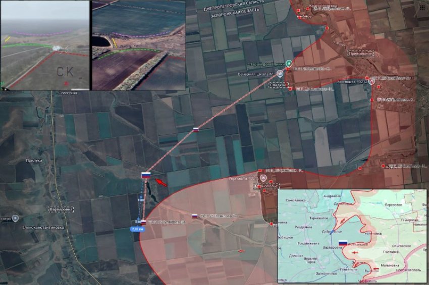 ВС РФ заняли новые позиции и продвинулись до 2,5 км на Гуляйпольском направлении