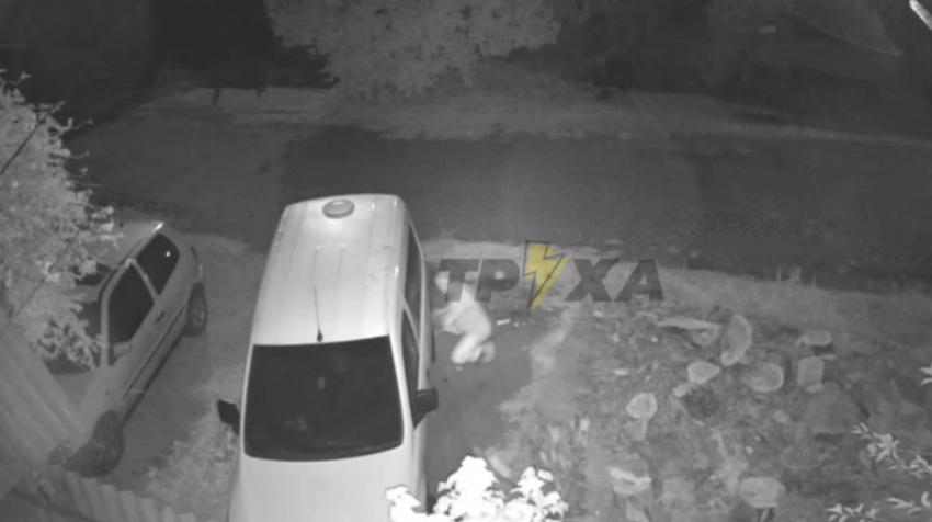 Ночного мстителя, прокалывающего шины соседям, сняли на видео в Запорожье
