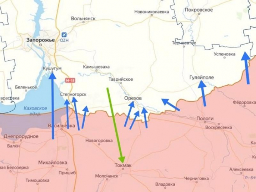 Правый берег Запорожской области обстреляли 517 раз за сутки 