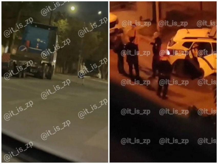 Появилось видео, как пьяный военный ВСУ расстрелял двух человек в Запорожье