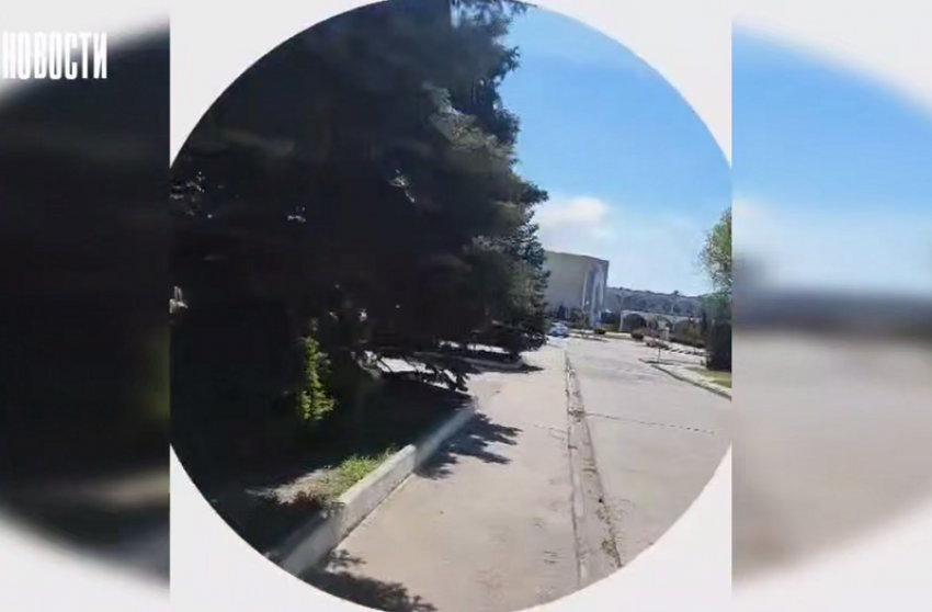 Момент обстрела ВСУ попал на видео в Энергодаре